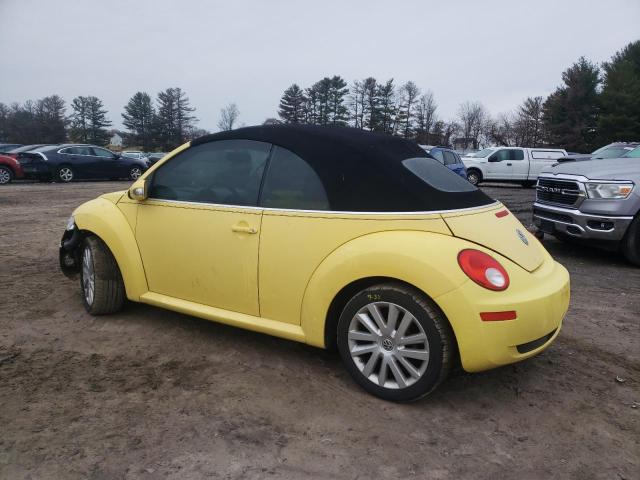 3VWRF31Y08M404837 - 2008 VOLKSWAGEN NEW BEETLE CONVERTIBLE SE YELLOW photo 2