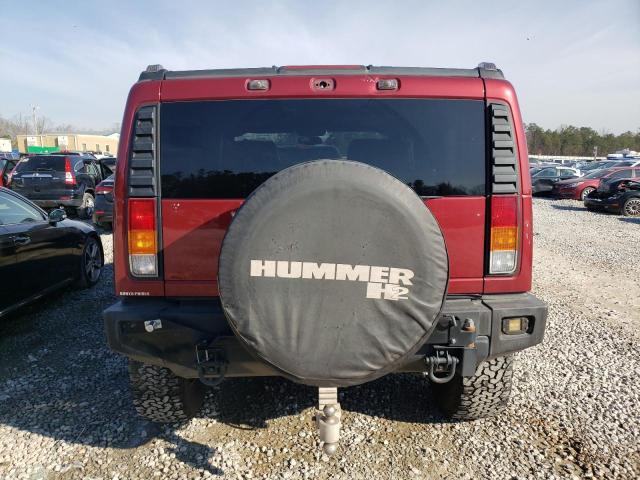 5GRGN23U23H136757 - 2003 HUMMER H2 RED photo 6