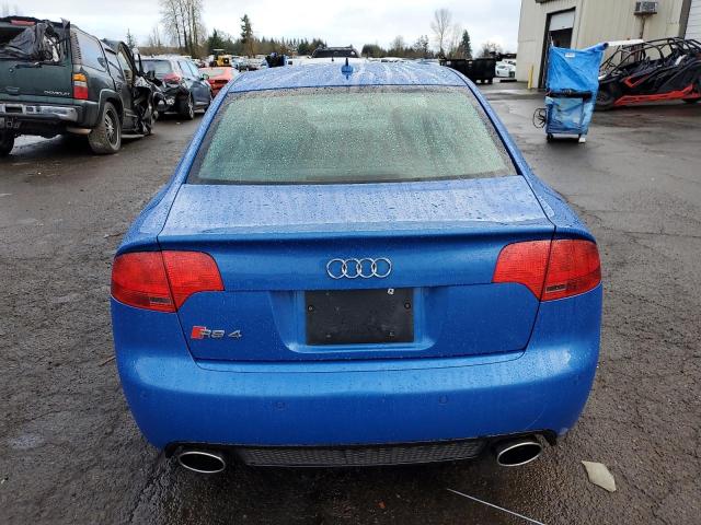 WUARU78E77N905663 - 2007 AUDI RS4 QUATTRO BLUE photo 6