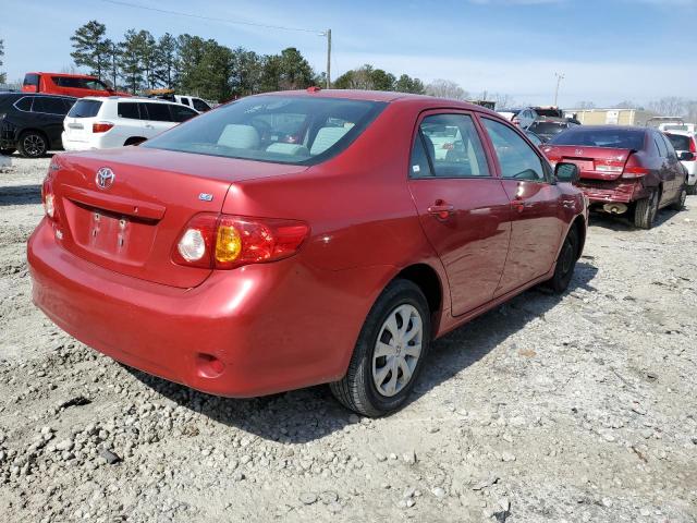 1NXBU4EE7AZ181452 - 2010 TOYOTA COROLLA BASE RED photo 3