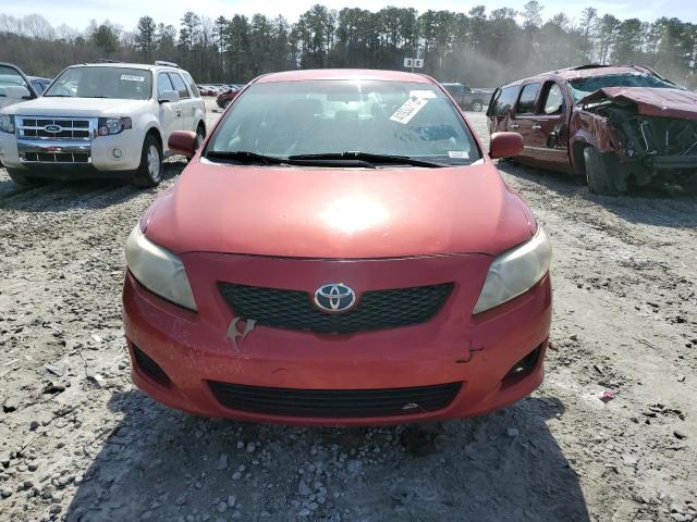 1NXBU4EE7AZ181452 - 2010 TOYOTA COROLLA BASE RED photo 5