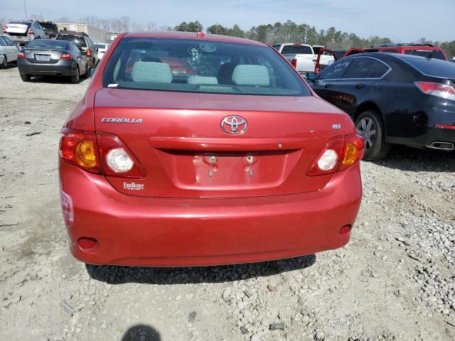 1NXBU4EE7AZ181452 - 2010 TOYOTA COROLLA BASE RED photo 6