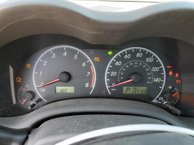 1NXBU4EE7AZ181452 - 2010 TOYOTA COROLLA BASE RED photo 9