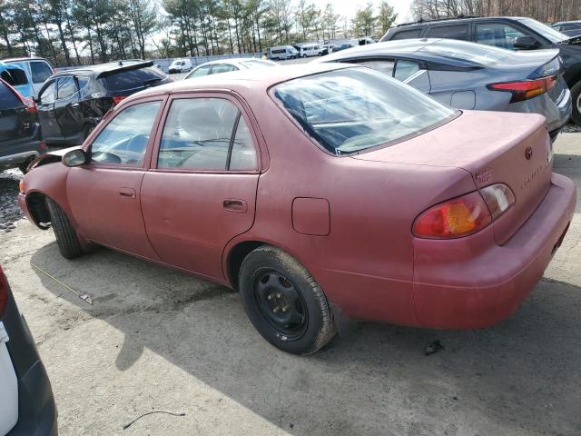 2T1BR12E2XC114739 - 1999 TOYOTA COROLLA VE RED photo 2