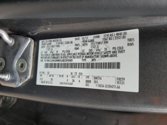 1FMCU9G98DUB35585 - 2013 FORD ESCAPE SE CHARCOAL photo 13