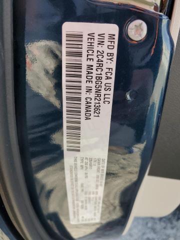 2C4RC1BG5NR213621 - 2022 CHRYSLER PACIFICA TOURING L BLUE photo 14