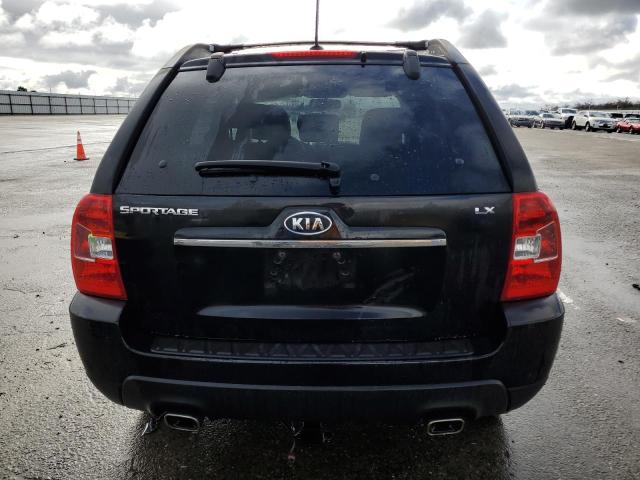 KNDJF724397609518 - 2009 KIA SPORTAGE LX BLACK photo 6