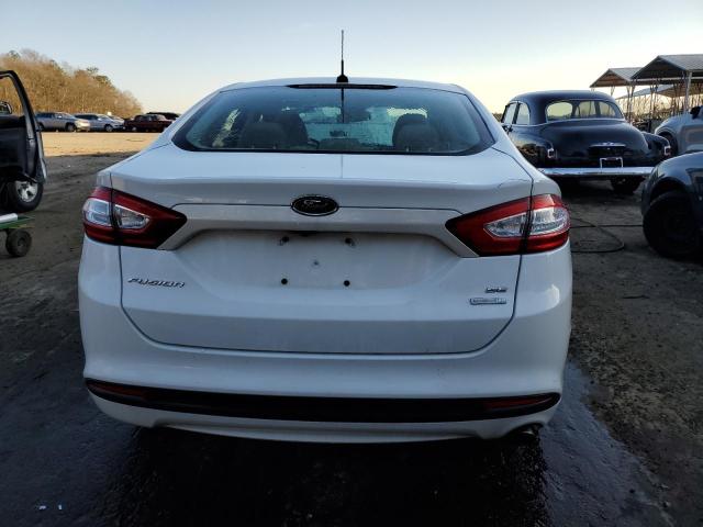 3FA6P0HD8ER231383 - 2014 FORD FUSION SE WHITE photo 6