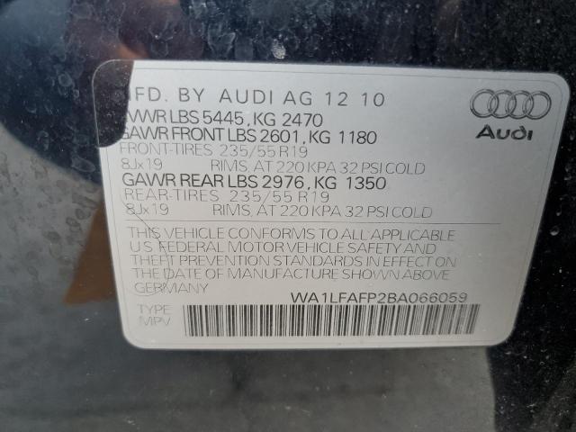 WA1LFAFP2BA066059 - 2011 AUDI Q5 PREMIUM PLUS BLUE photo 14