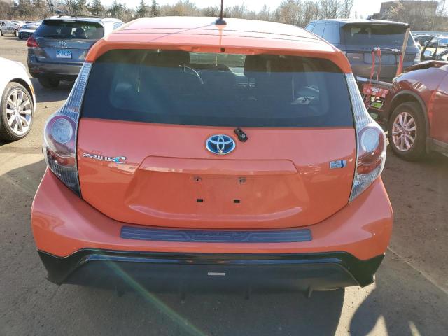 JTDKDTB37C1012389 - 2012 TOYOTA PRIUS C ORANGE photo 6