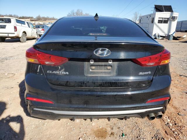 KMHD04LB1JU683905 - 2018 HYUNDAI ELANTRA SPORT BLACK photo 6