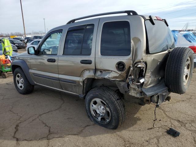 1J4GK48K04W241270 - 2004 JEEP LIBERTY SP BROWN photo 2