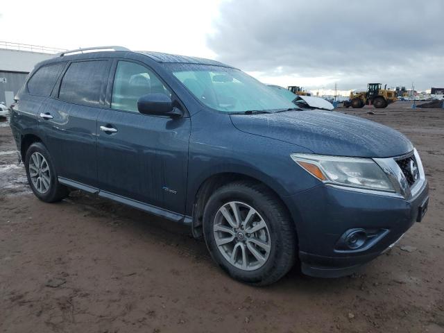 5N1CR2MN6EC633592 - 2014 NISSAN PATHFINDER SV HYBRID BLUE photo 4