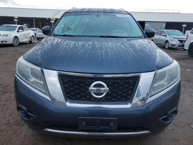 5N1CR2MN6EC633592 - 2014 NISSAN PATHFINDER SV HYBRID BLUE photo 5