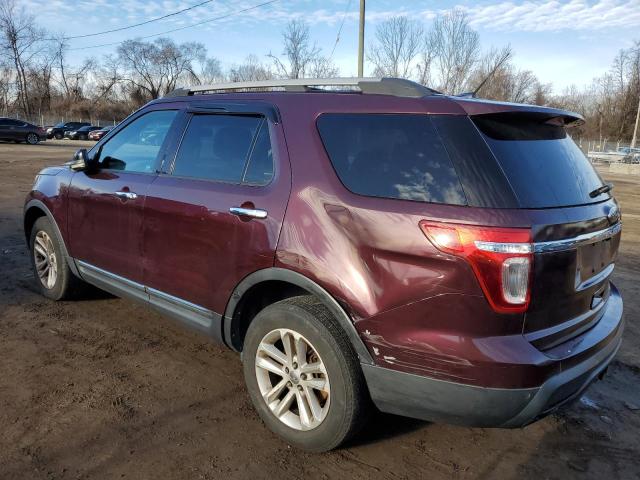 1FMHK8D87BGA75506 - 2011 FORD EXPLORER XLT BURGUNDY photo 2