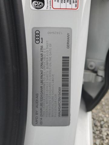 WAUHGAFC7EN134369 - 2014 AUDI A6 PRESTIGE თეთრი ფოტო 12