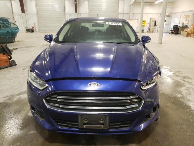 1FA6P0H71E5371515 - 2014 FORD FUSION SE BLUE photo 5