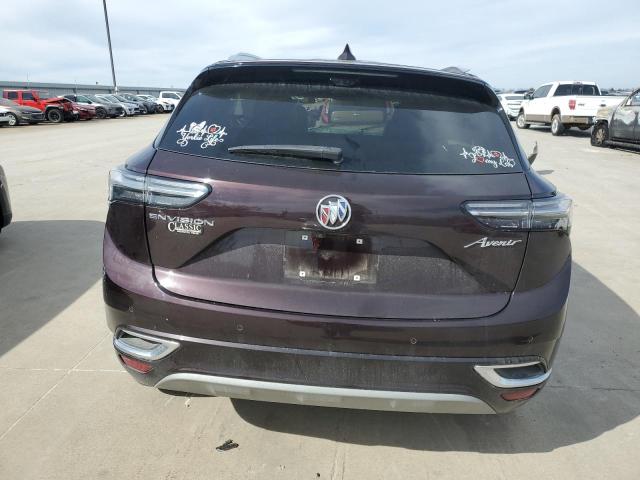 LRBFZRR46MD065409 - 2021 BUICK ENVISION AVENIR BURGUNDY photo 6