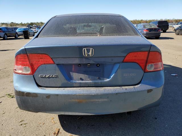 1HGFA16586L055028 - 2006 HONDA CIVIC LX BLUE photo 6