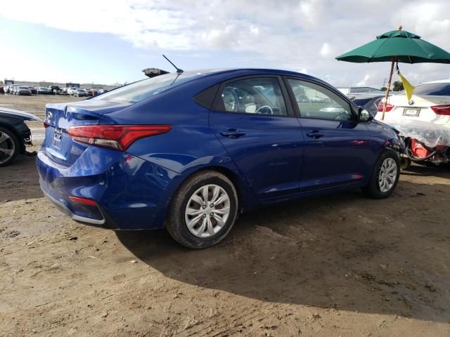 3KPC24A35KE059885 - 2019 HYUNDAI ACCENT SE BLUE photo 3