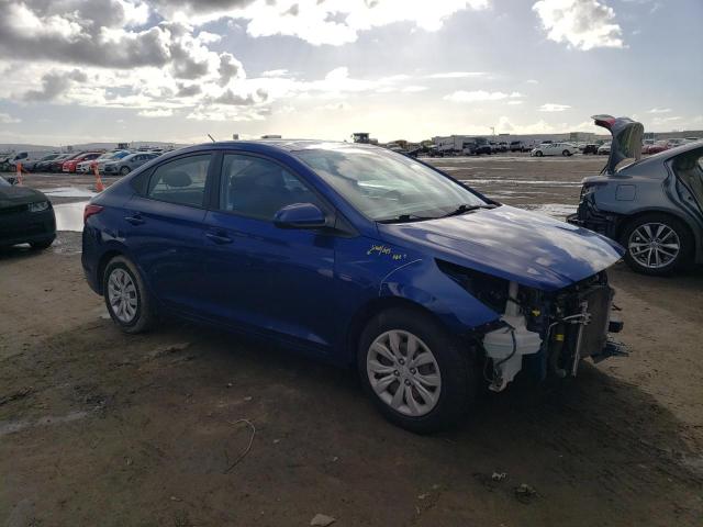 3KPC24A35KE059885 - 2019 HYUNDAI ACCENT SE BLUE photo 4