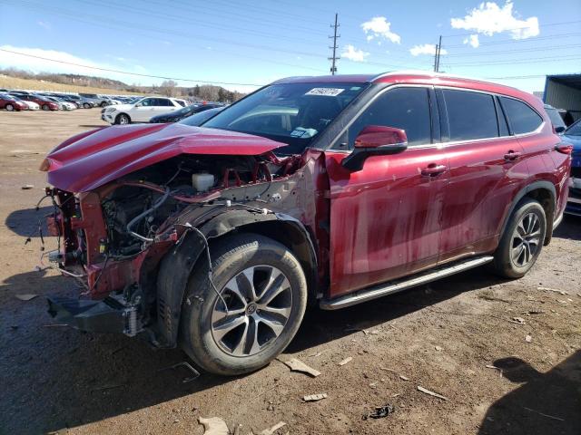 5TDGZRBH9MS531860 - 2021 TOYOTA HIGHLANDER XLE RED photo 1
