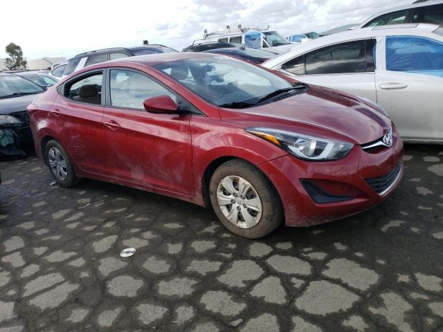 5NPDH4AEXGH725503 - 2016 HYUNDAI ELANTRA SE RED photo 4