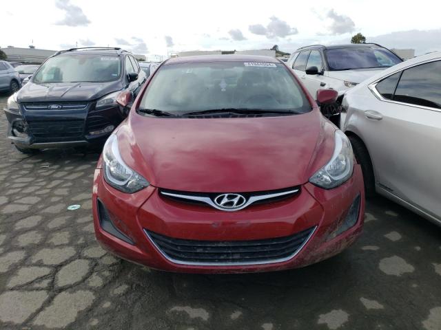 5NPDH4AEXGH725503 - 2016 HYUNDAI ELANTRA SE RED photo 5