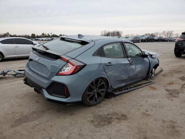 SHHFK7H44JU221347 - 2018 HONDA CIVIC SPORT 青色 照片 3