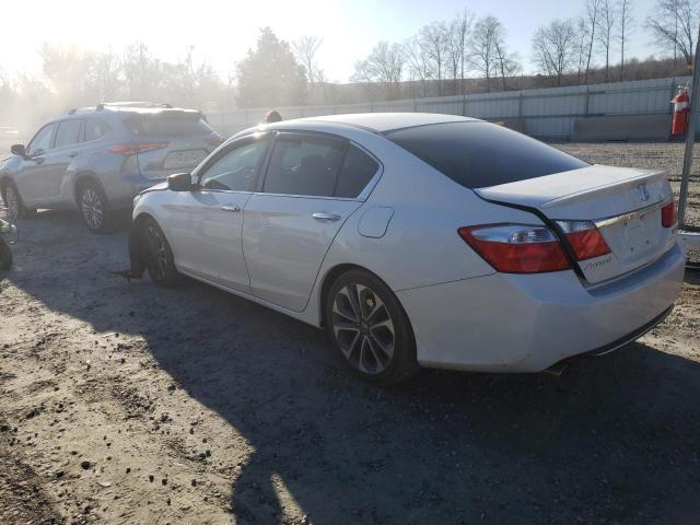 1HGCR2F57DA176837 - 2013 HONDA ACCORD SPORT WHITE photo 2