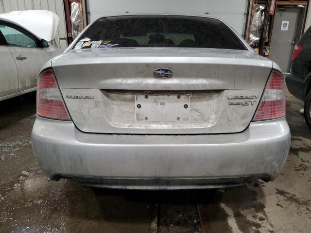 4S3BL676556220641 - 2005 SUBARU LEGACY GT LIMITED SILVER photo 6