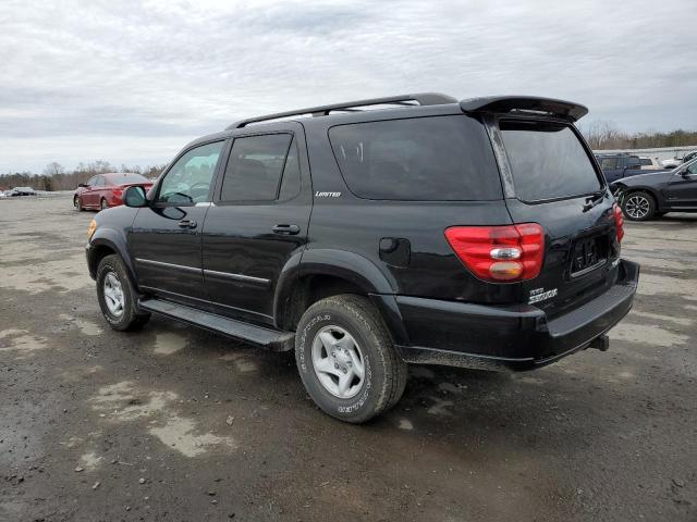 5TDBT48A31S000576 - 2001 TOYOTA SEQUOIA LIMITED BLACK photo 2