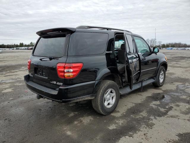 5TDBT48A31S000576 - 2001 TOYOTA SEQUOIA LIMITED BLACK photo 3