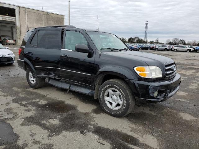 5TDBT48A31S000576 - 2001 TOYOTA SEQUOIA LIMITED BLACK photo 4