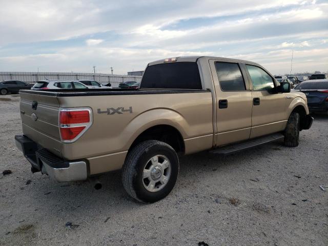 1FTFW1EF4BFB27197 - 2011 FORD F150 SUPERCREW TAN photo 3