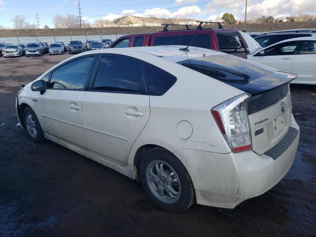 JTDKN3DU6A5225679 - 2010 TOYOTA PRIUS WHITE photo 2