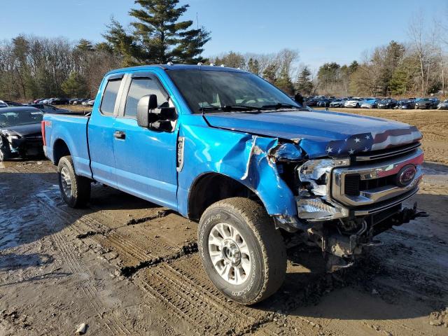 1FT7X2B66MEC33638 - 2021 FORD F250 SUPER DUTY BLUE photo 4