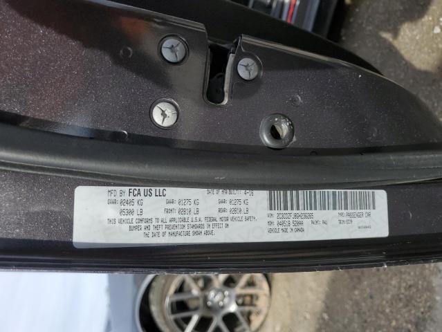 2C3CDZFJ8GH236265 - 2016 DODGE CHALLENGER R/T SCAT PACK GRAY photo 12