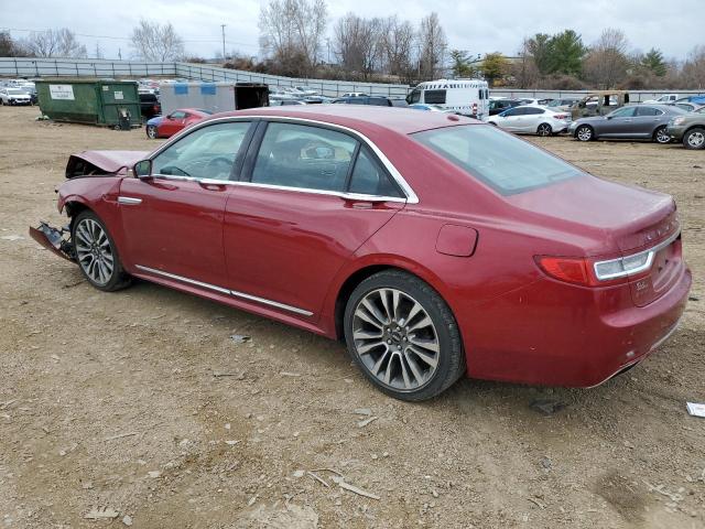 1LN6L9SP9H5610652 - 2017 LINCOLN CONTINENTA SELECT RED photo 2