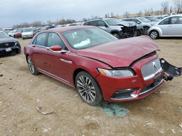 1LN6L9SP9H5610652 - 2017 LINCOLN CONTINENTA SELECT RED photo 4