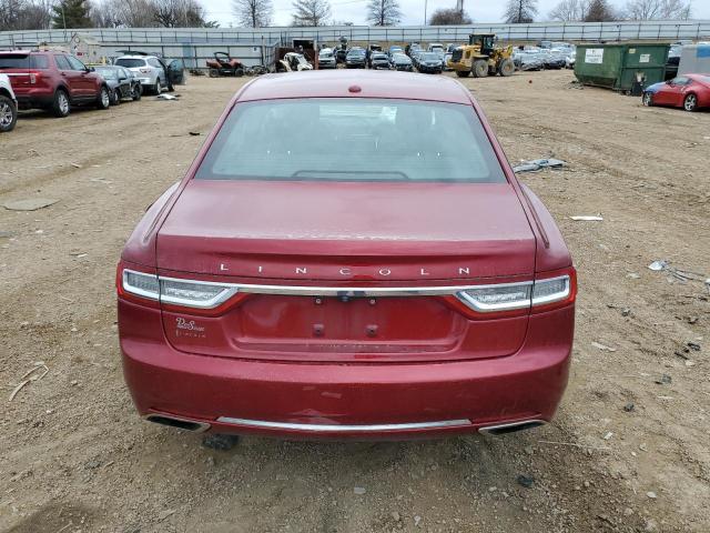 1LN6L9SP9H5610652 - 2017 LINCOLN CONTINENTA SELECT RED photo 6