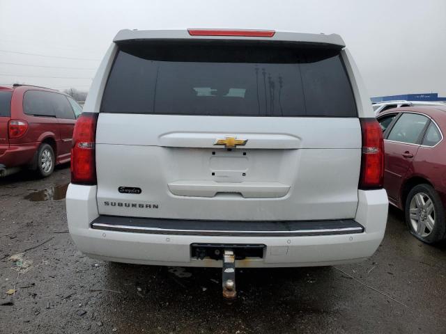 1GNSKJKC7GR294820 - 2016 CHEVROLET SUBURBAN K1500 LTZ WHITE photo 6