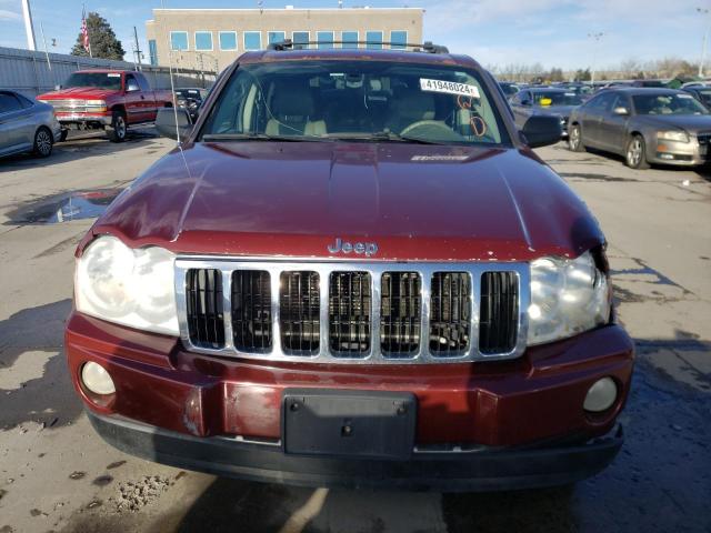 1J4HR58N66C368027 - 2006 JEEP GRAND CHER LIMITED BURGUNDY photo 5