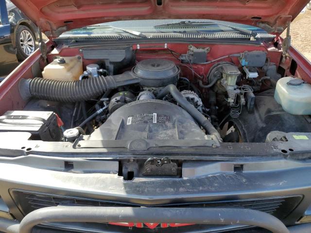 1GTDK14Z1MZ515746 - 1991 GMC SIERRA K1500 RED photo 11