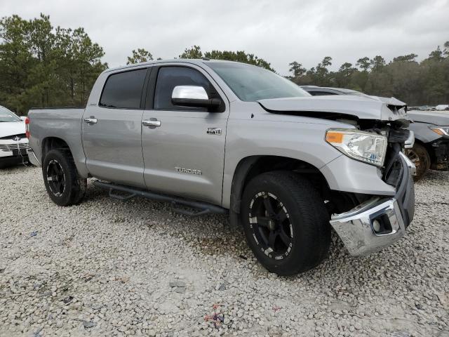 5TFFY5F10EX173094 - 2014 TOYOTA TUNDRA CREWMAX LIMITED SILVER photo 4