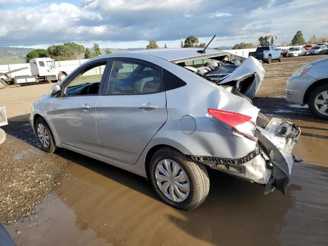 KMHCT4AE0FU929902 - 2015 HYUNDAI ACCENT GLS SILVER photo 2