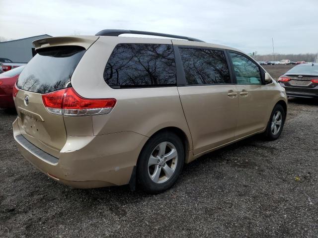 5TDKA3DC8BS005653 - 2011 TOYOTA SIENNA BASE GOLD photo 3