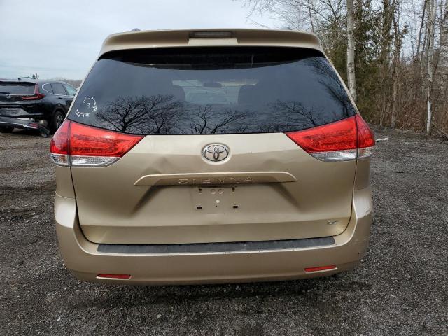 5TDKA3DC8BS005653 - 2011 TOYOTA SIENNA BASE GOLD photo 6