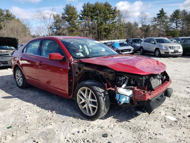3FAHP0JG6AR323986 - 2010 FORD FUSION SEL RED photo 4