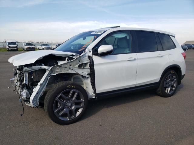 5FNYF7H54NB001879 - 2022 HONDA PASSPORT EXL WHITE photo 1
